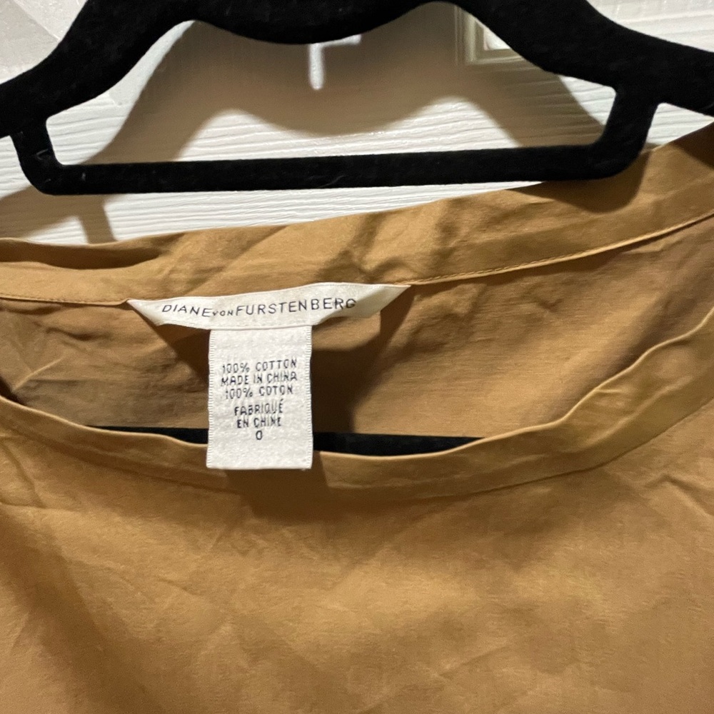 Diane von Furstenberg DVF Della Bronze Faux Wrap Dress. Size 0 - Picture 2 of 13